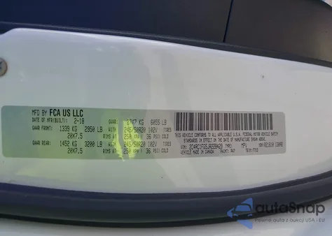 2018 Chrysler Pacifica Touring Plus из США, поврежденный, VIN 2C4RC1FG5JR228429